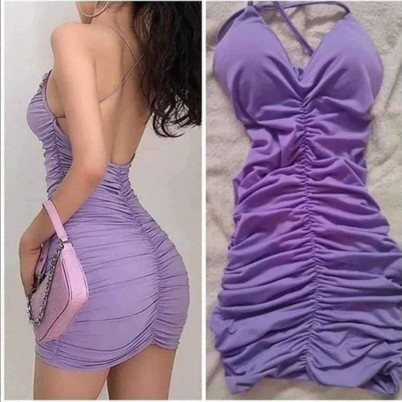 VESTIDO CORRUGADO CON PITA